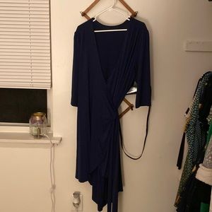Navy Wrap Dress
